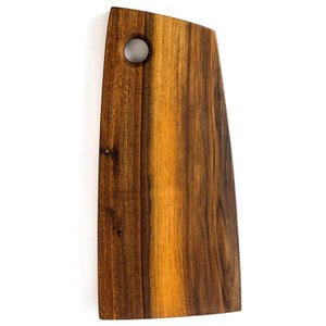 Holzschneidebrett Surf - Servierbrett aus massivem Walnussholz