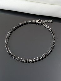 Rivière Crystal River armband roestvrij staal goud elegante glanzende trend