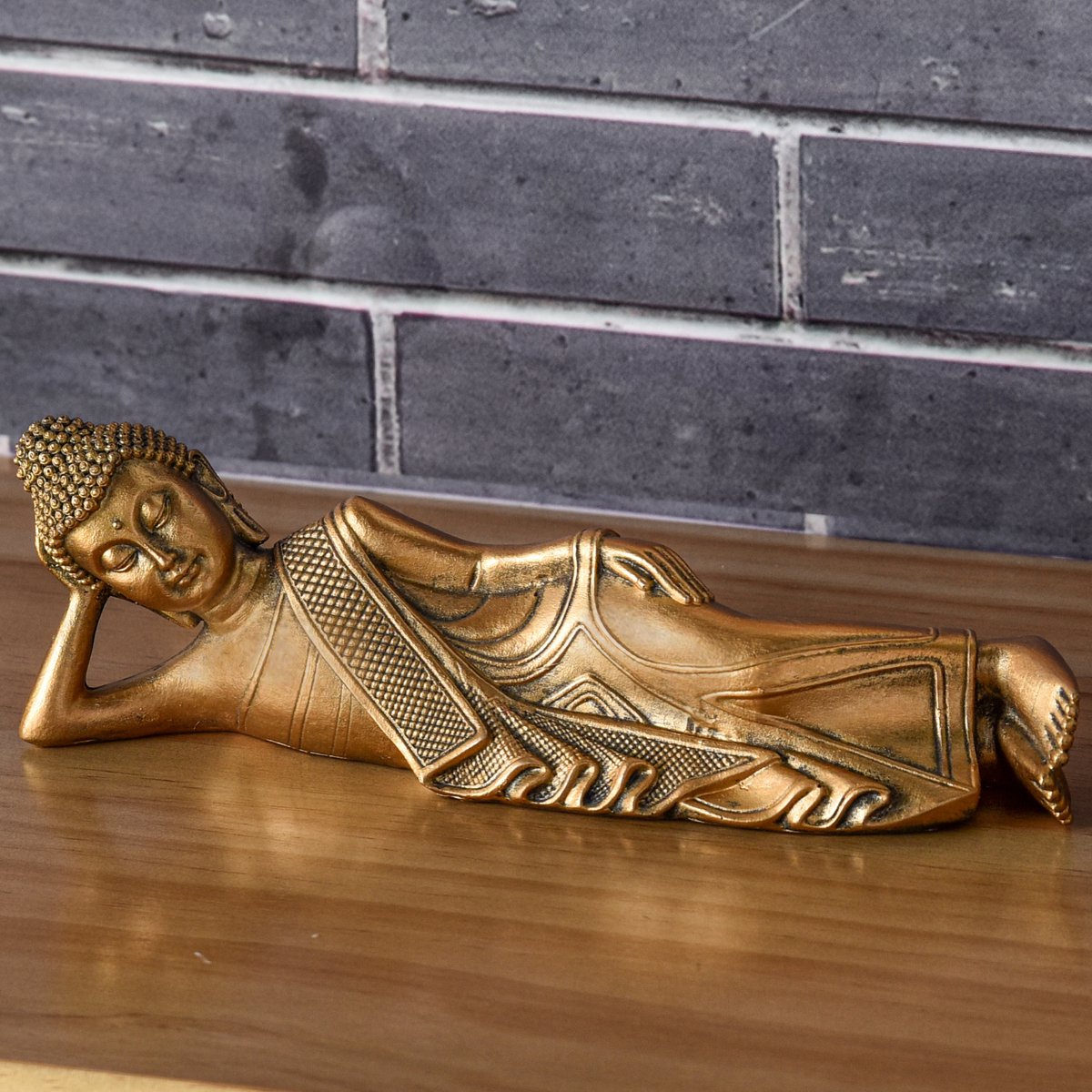 Reclining Buddha Statue - Zen and Feng Shui Decoration - Lucky Object - Zen Gift Idea