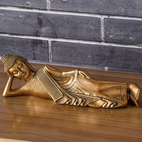 Reclining Buddha Statue - Zen and Feng Shui Decoration - Lucky Object - Zen Gift Idea