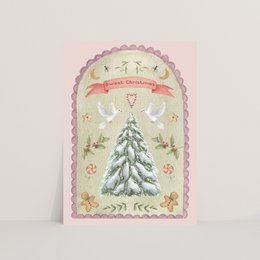 Postkort "Sød jul"