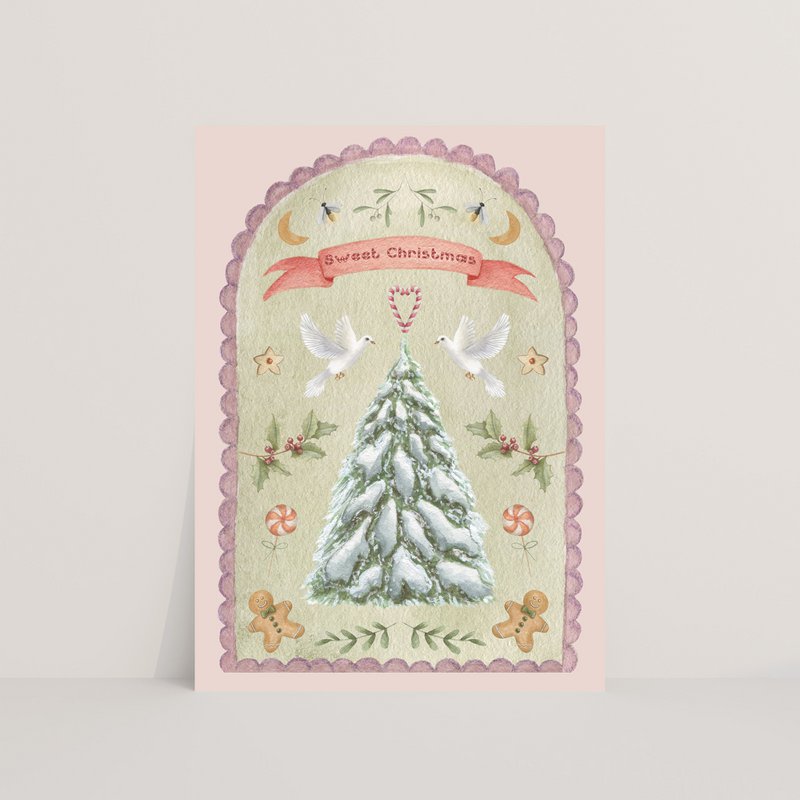 Postkort "Sød jul"