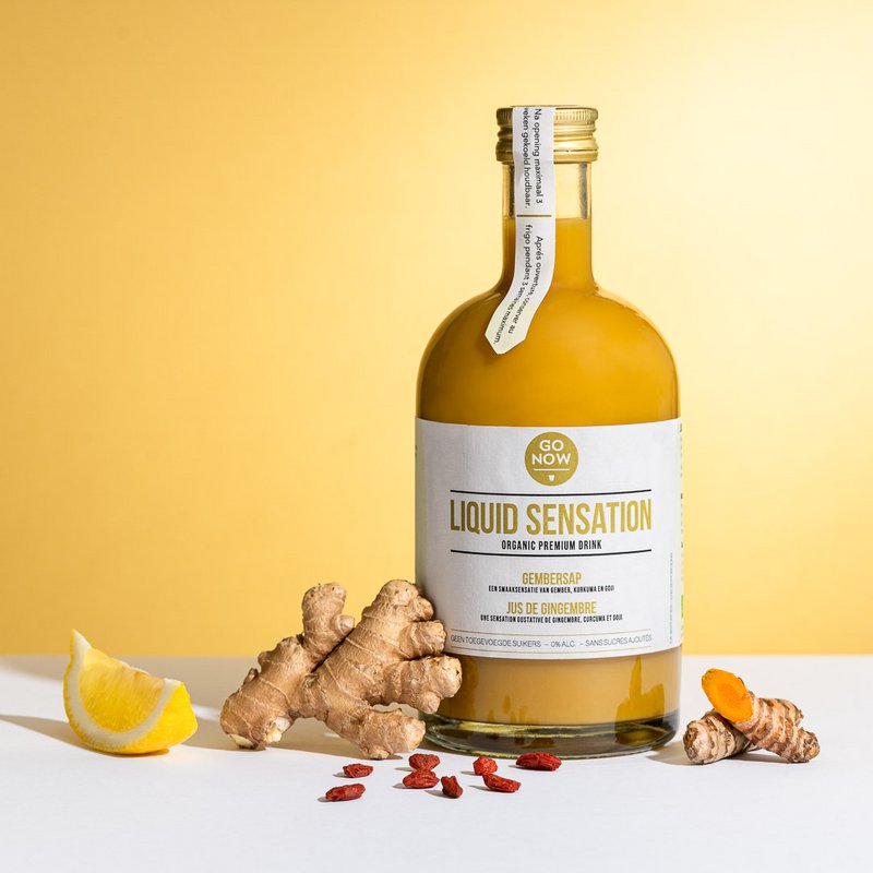 Liquid Sensation 500ml | Alcohol-free Ginger Juice | Mocktail | Cocktail | No added sugars | Ginger Tea - Ginger Shot