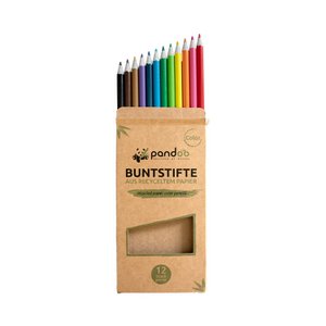 Kleurpotloden gemaakt van gerecycled krantenpapier