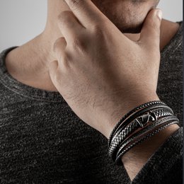 Læderarmbånd "Flake"