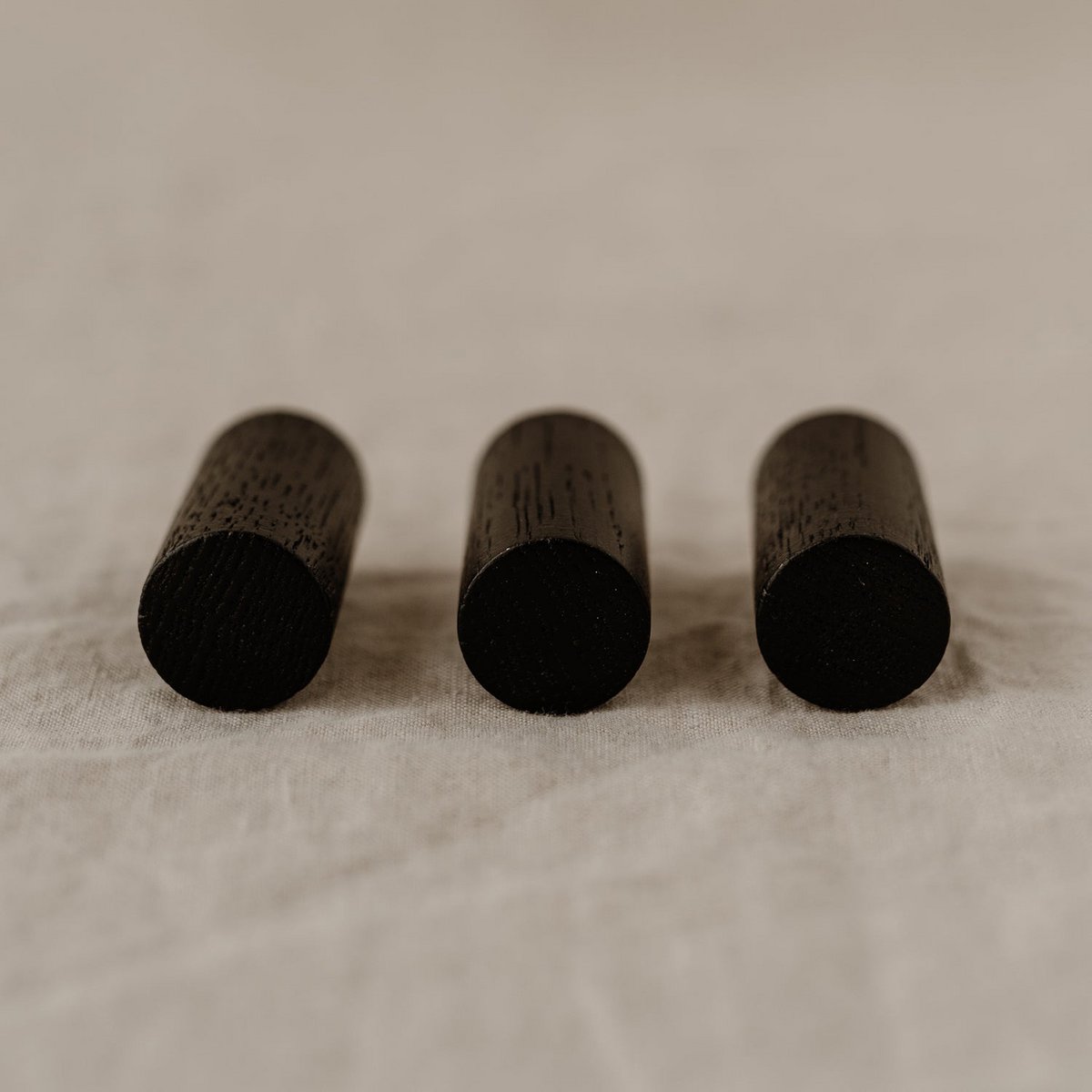 Wandhaken schwarz im 3er Set (VE = 6 Sets)