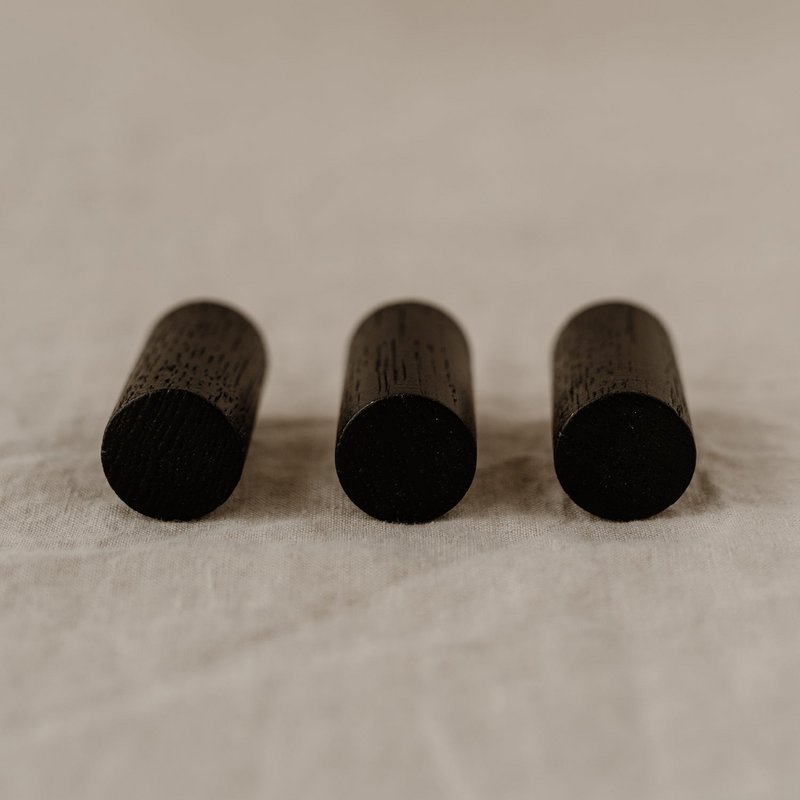 Wandhaken schwarz im 3er Set (VE = 6 Sets)