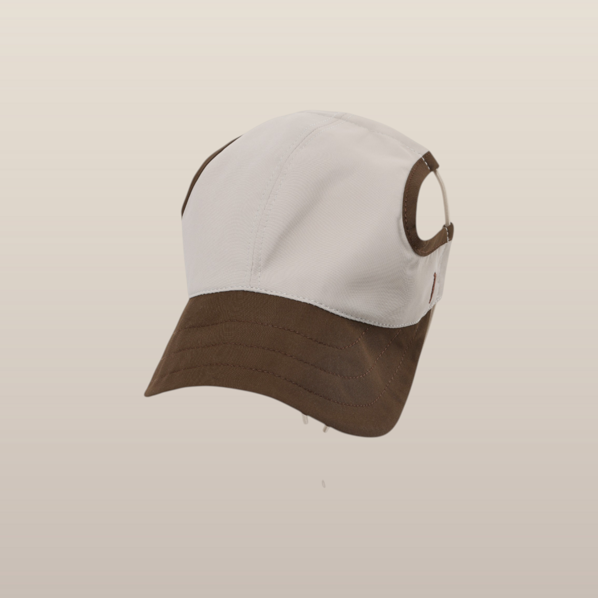 Chalky Hat – Protection UV et pluie pour animaux de compagnie – Taupe français