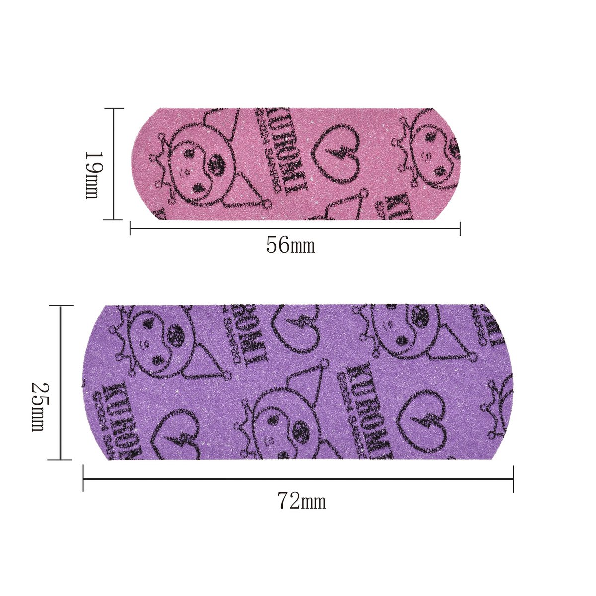 Kuromi - Caja Metálica de Vendas con Purpurina (24 Vendas)