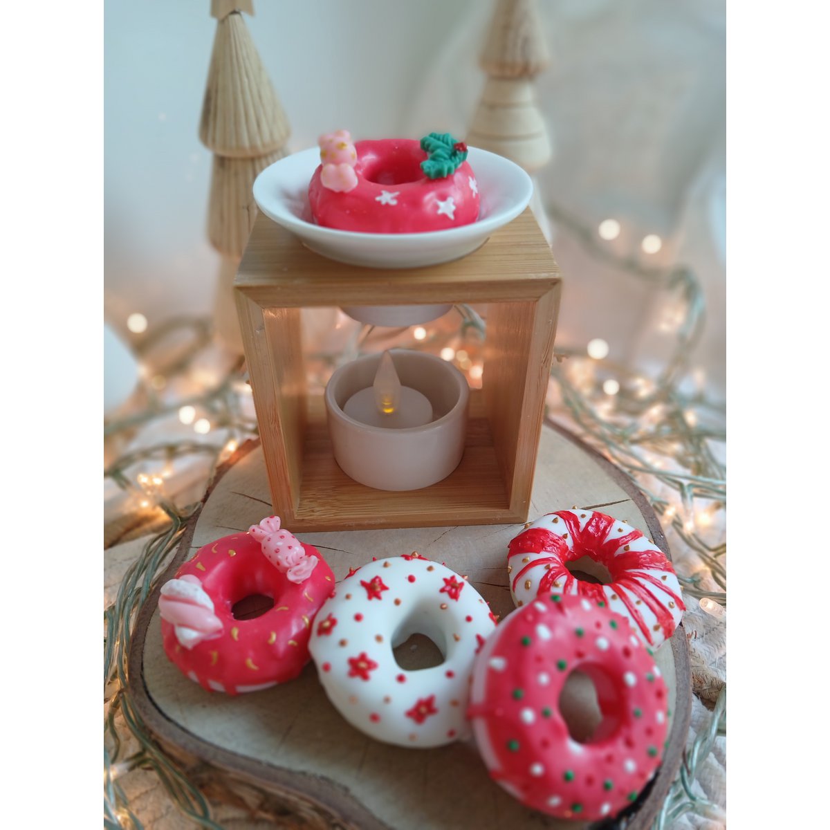Weihnachtsstreuselwachs schmilzt