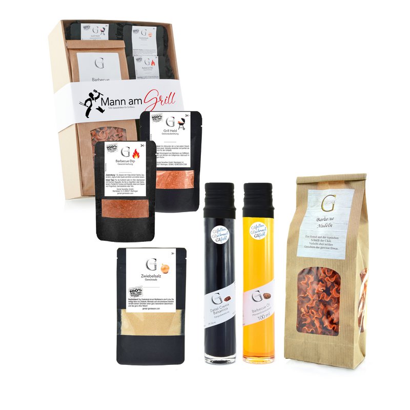 Man bij de grill - cadeauset