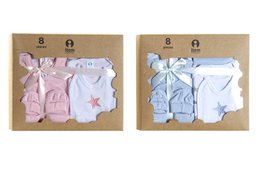 BEBE SET 7 ALGODON 33X30 0-6 MESES ESTRELLAS 2 SUR BE169983
