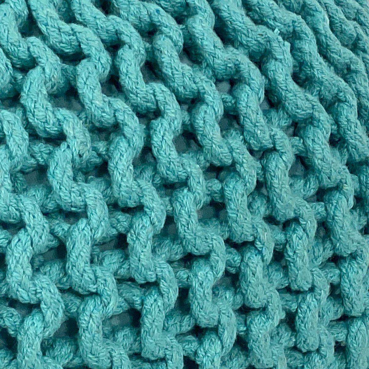 Pouf Ø 55 h 37 h 37 tabouret de tricot siège de planche de sol de pouf durable