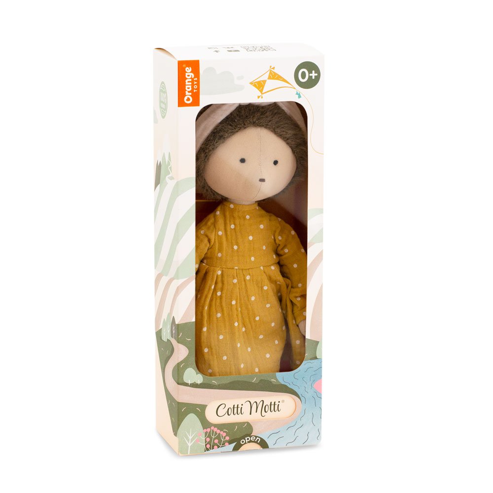 Peluche en coton, Cotti Motti, Emmy le hérisson (30cm)