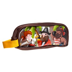 Jolly Roger Pirates Federmäppchen mit transparentem Fenster