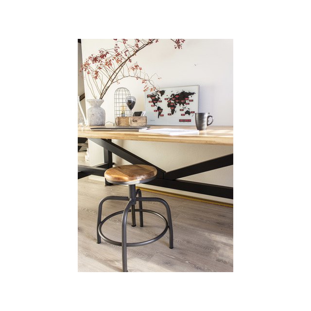 Wereldklok NeXtime Chiffre de l'heure mondiale 55 x 36 cm