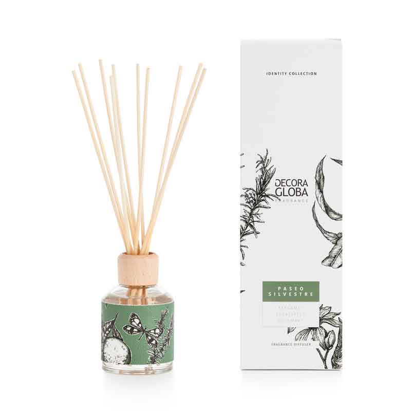 Bastoncini profumati Mikado Diffusore | Profumo di rosmarino, pino ed eucalipto | Paseo Silvestre | 100 ml/3,38 once fluide