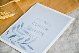 Cartolina "Piccolo miracolo, grande felicità"