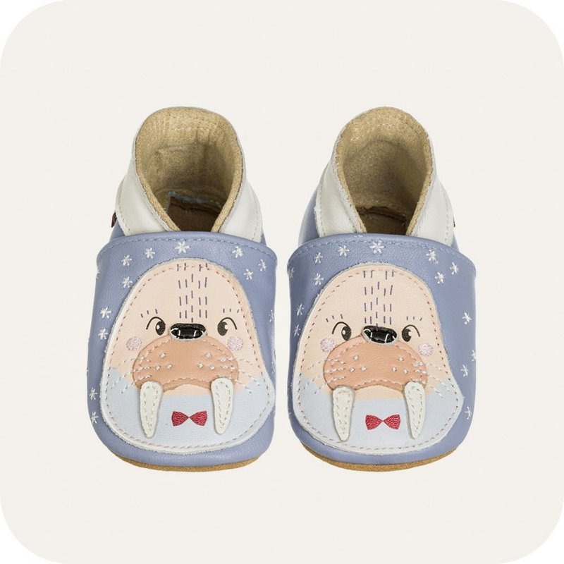 Extra flexible leather slippers Morse