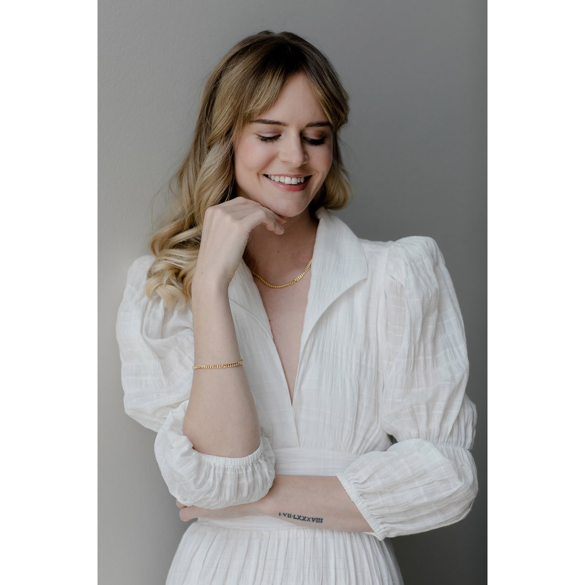 Collar Lou Curb - Oro