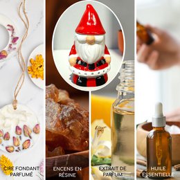 Burnt-Santa Claus Ceramic Santa Claus-Essentialöle, Wachse & Parfums-16 cm-artisanale Weihnachtsdekoration Festive Atmosphäre und Kokonation