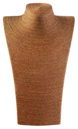 Bust, bast fiber, light brown, 36 cm x 23 cm