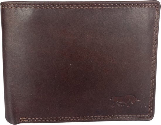 Wallet Men Brown RFID Anti Skim Billfold