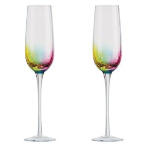 Set van 2 champagnefluiten - Neon