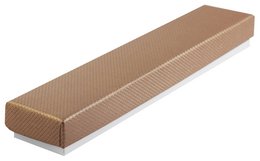 Jewelery packaging, pack of 12, dimensions: 21.5 x 4.5 x 2.5 cm, beige/white