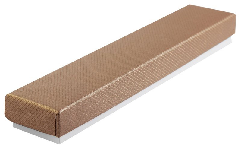 Jewelery packaging, pack of 12, dimensions: 21.5 x 4.5 x 2.5 cm, beige/white