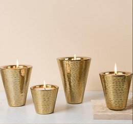 Bougie martelé doré grand modèle