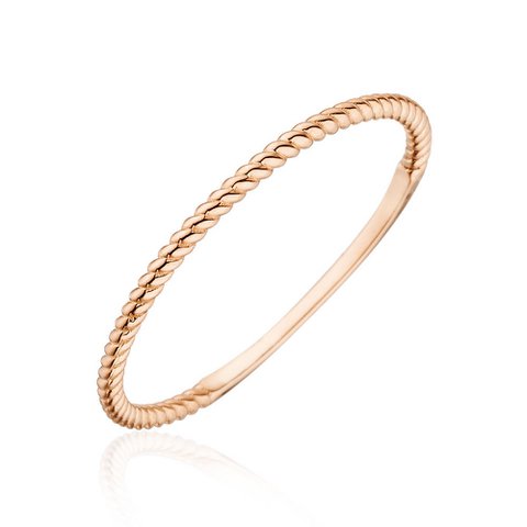 Ring Twist, 18 K Roségold