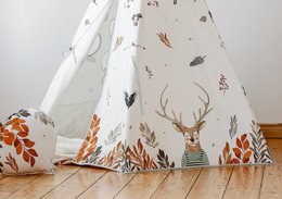 Tipi en mattenset "Forest Friends"