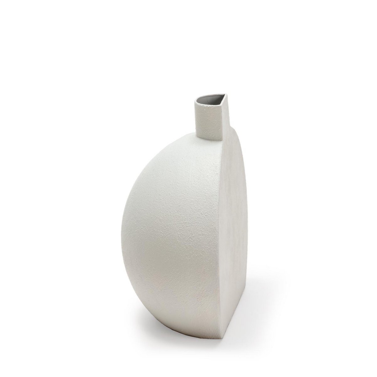 VASE 24X13X25 WHITE METAL TH1335000