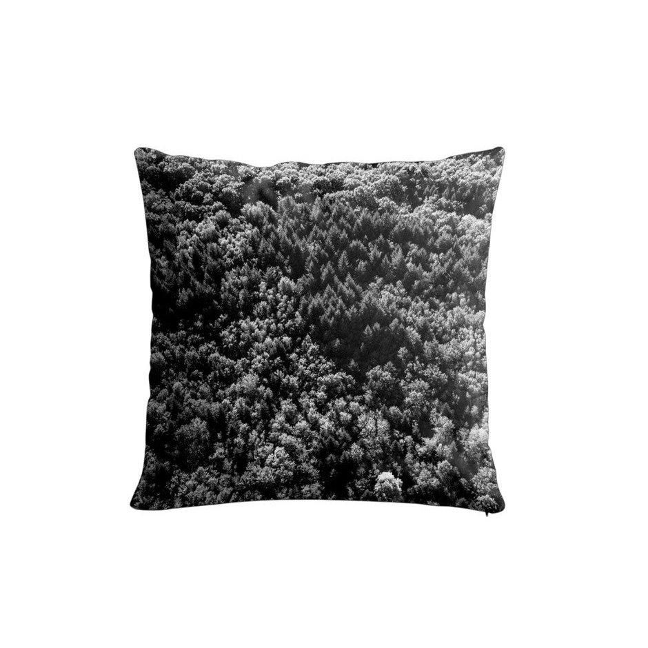 Polyester velours / dos gris anthracite 40x40 cm