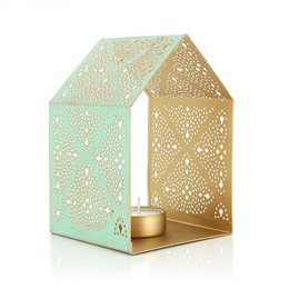 Tealight Holder House lavet af jernplade