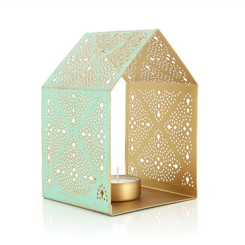 Tealight Holder House lavet af jernplade
