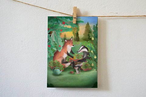Vegetable garden card