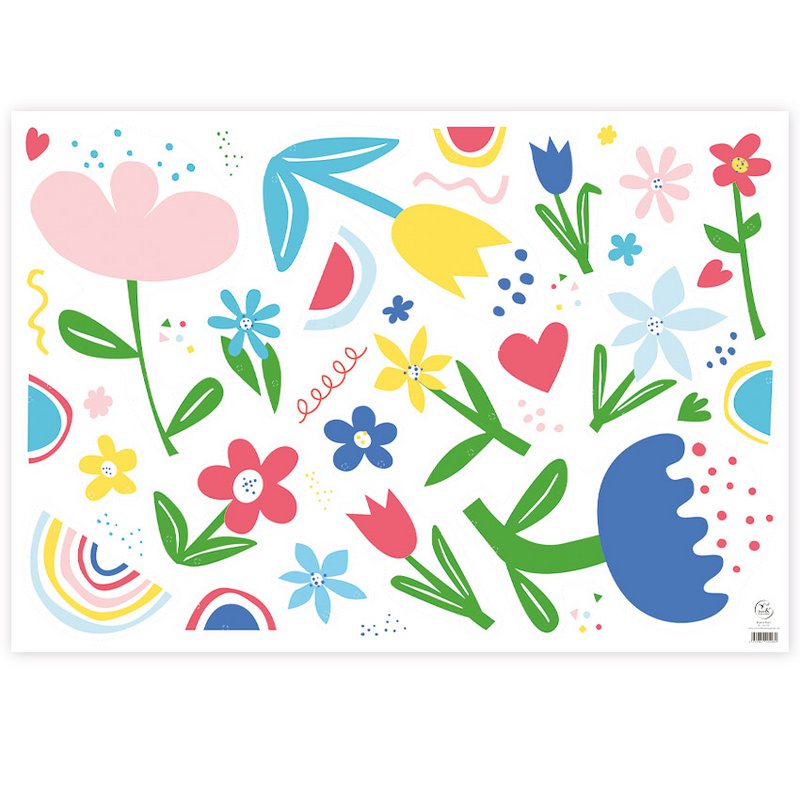 Knutselblad Flower Power