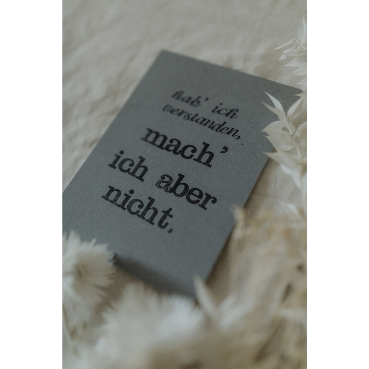 Gestempelte Postkarte "Hab ich verstanden"