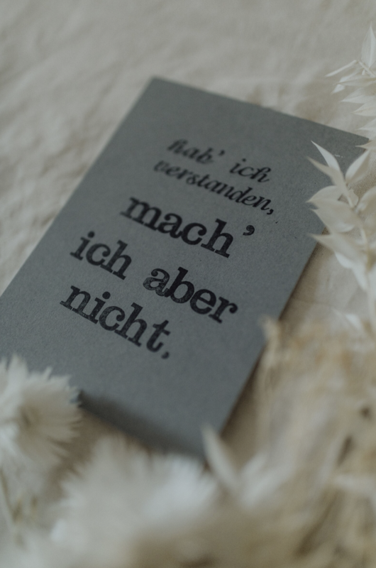 Cartolina affrancata "Hab ich verstanden"