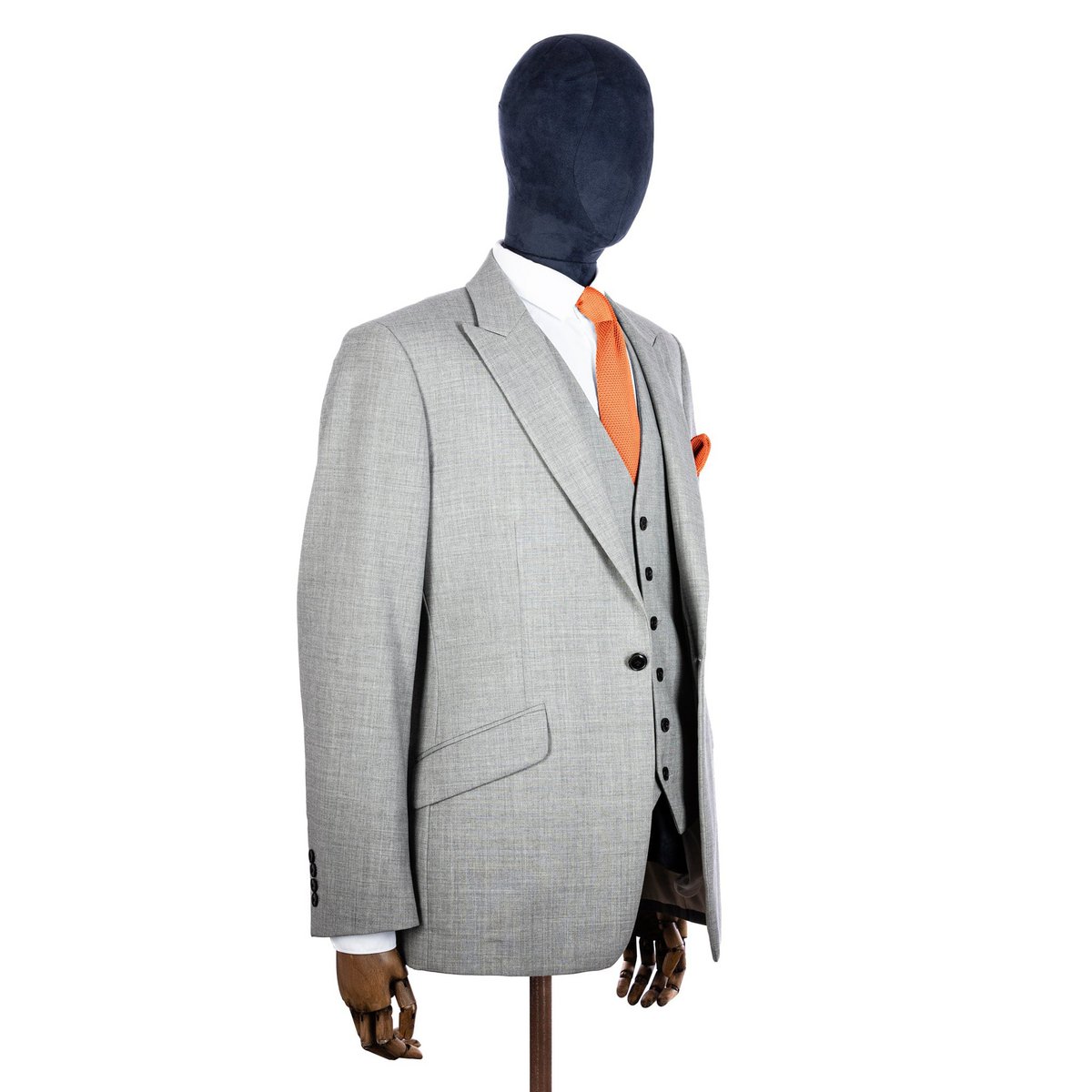 Coral fusion knitted tie and pocket square set