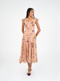 Amour Pink Floral Print Dress