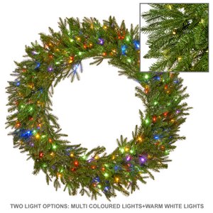 200multi Led L.Pine Wreath Grn 152cm 480tp Rem.Op. PINION