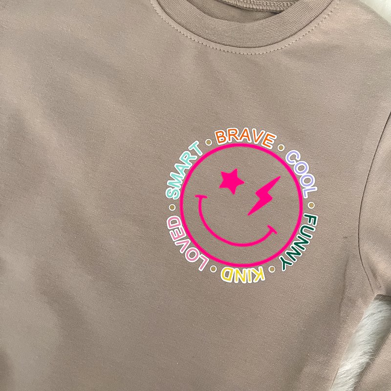 Sweater Smiley - Neon Pink