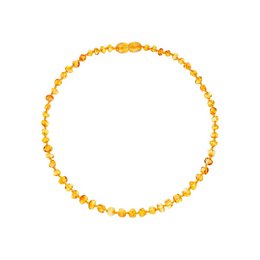 Collar de ámbar niño - miel - 32 cm