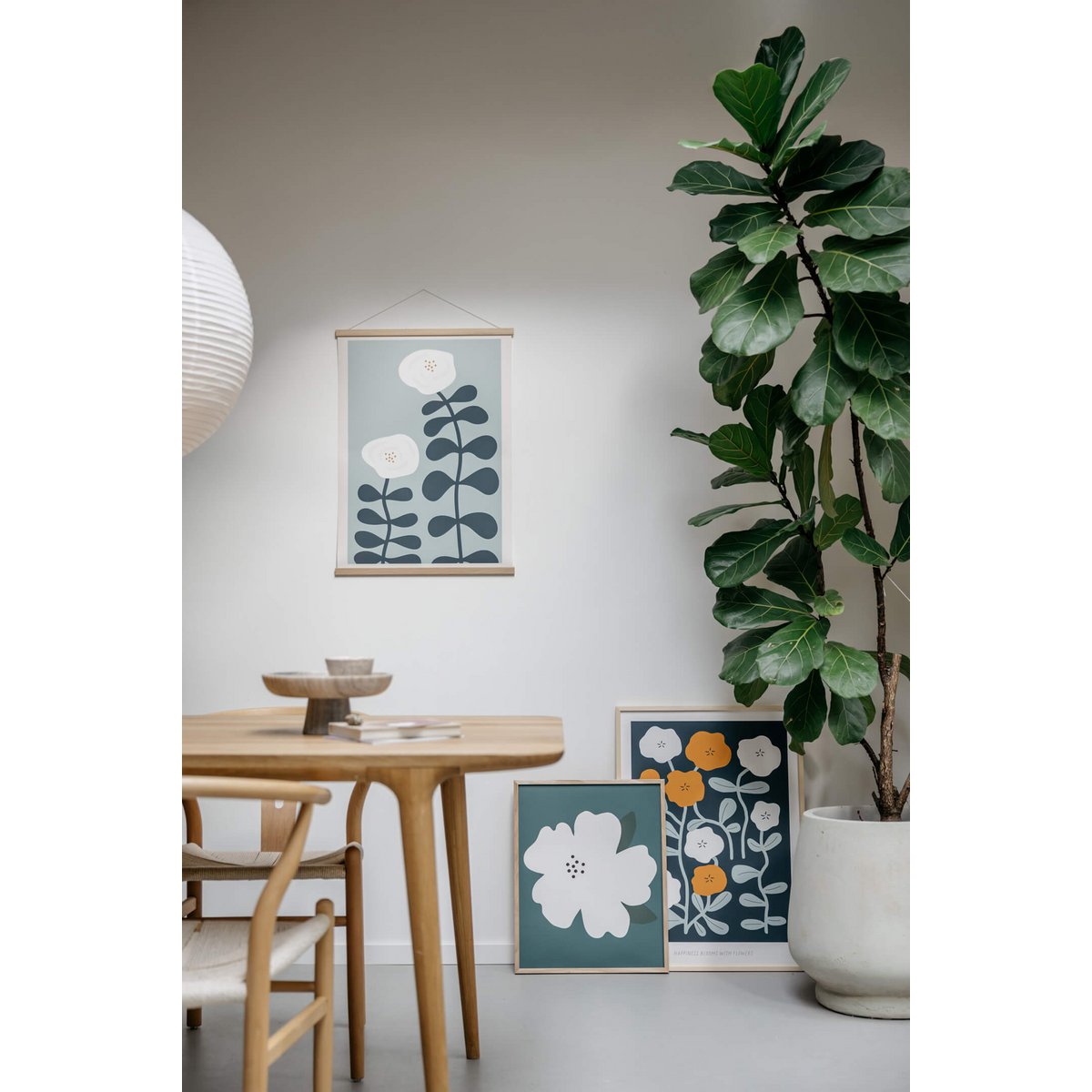 Magnetische eiken posterhanger, A3