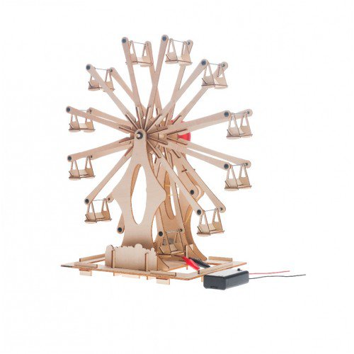 Construction kit Ferris wheel with belt drive - Science Kit