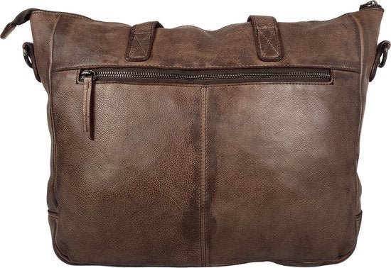 Borse da donna borsa a tracolla grande sacca per la pelle in pelle scuro marrone scuro