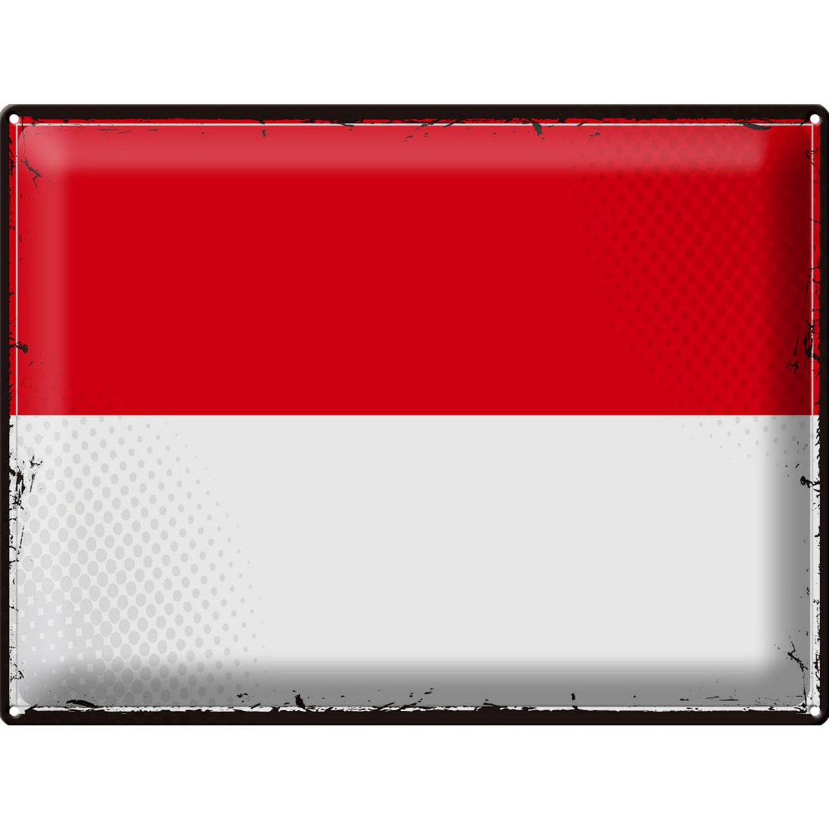 Tin Sign Flag Indonesia 40x30cm Retro Flag Indonesia